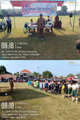 Pemdes Waled Kota Gelar Turnamen Sepak Bola U-12, Sambut HUT Kemerdekaan