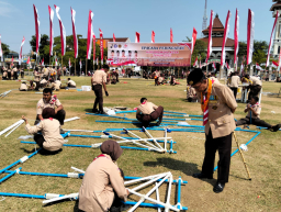 Hari Pramuka ke 64 Kwarran Rembang Gelar Lomba Scout Competition
